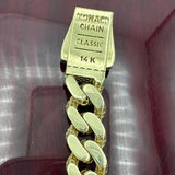 9mm 14k Yellow Gold Monaco Bracelet
