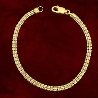 4mm 14K Gold Ice Link Bracelet (available in yellow or rose gold)