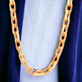 5mm 14k Rose Gold Solid Anchor Link Chain