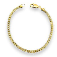 4mm 14K Gold Ice Link Bracelet (available in yellow or rose gold)