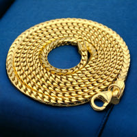 2.3MM 14k Yellow Gold Solid Franco Chain