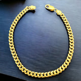 14k Yellow Gold 4.5mm Miami Cuban Link Bracelet