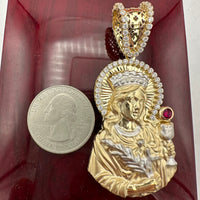 2.6” 14k Gold Saint Barbara Pendant