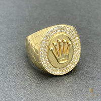 10K Gold and C/Z Royal Crown Men’s Rings