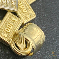 14K Two-tone Gold Money Tree Pendant