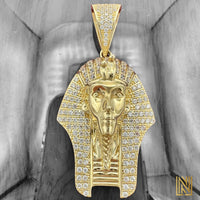 2” 14K Gold King Tut Pharaoh Pendant (3D)