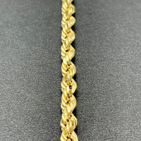 4MM 14k Yellow Gold Rope Chain