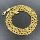 10K Yellow Gold Rope Chain