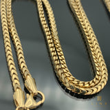 2.3MM 14k Yellow Gold Solid Franco Chain