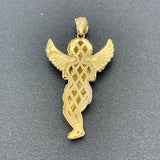 10K Two-tone Gold Angel Pendant