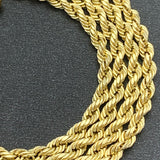 10K Yellow Gold Rope Chain