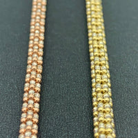3.25mm 14K Rose Gold Ice Link Chain