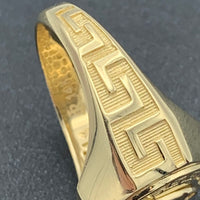 14K Yellow Gold Crown Ring for Men