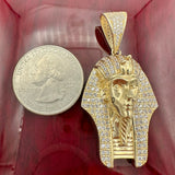 2” 14K Gold King Tut Pharaoh Pendant (3D)