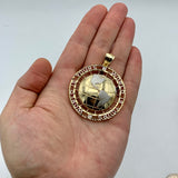 2.56” 10k Gold The World is Yours Pendant