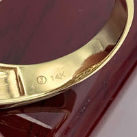 14K Tri-color Gold Praying Hands Ring for Men