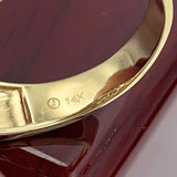 14K Tri-color Gold Praying Hands Ring for Men