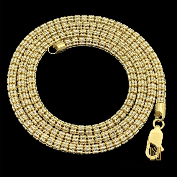 3.75MM 14K Gold Ice Link Chain