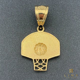 14K Gold Basketball Pendant