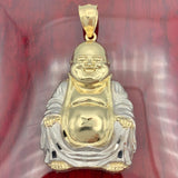 Large 14k Gold Buddha Pendant