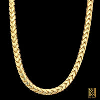 3.5mm 10k Yellow Gold  Solid Franco Chain