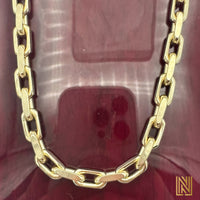5mm 14k Yellow Gold Solid Anchor Link Chain