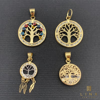 14K Yellow Gold Tree of Life Charm - various designs