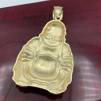 Large 14k Gold Buddha Pendant