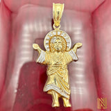 10K Yellow Gold Baby Jesus Divino Niño Pendant