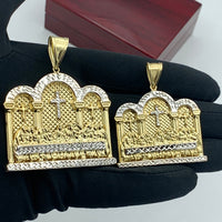 14K Yellow Gold Extra Large Last Supper Pendant