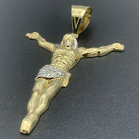10K Yellow Gold Crucified Jesus Pendant