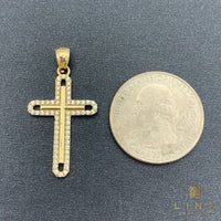 1.3” 14K Gold Cross Pendant