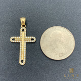 1.3” 14K Gold Cross Pendant