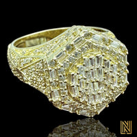 14K Gold Octagon Shaped Ring