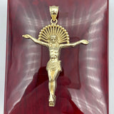 2.8” 10K Yellow Gold Crucifixion of Jesus Pendant