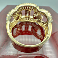 14K Gold Fancy Mariner Link Ring