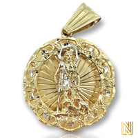 2.5” 10k Yellow Gold Saint Lazarus Medallion
